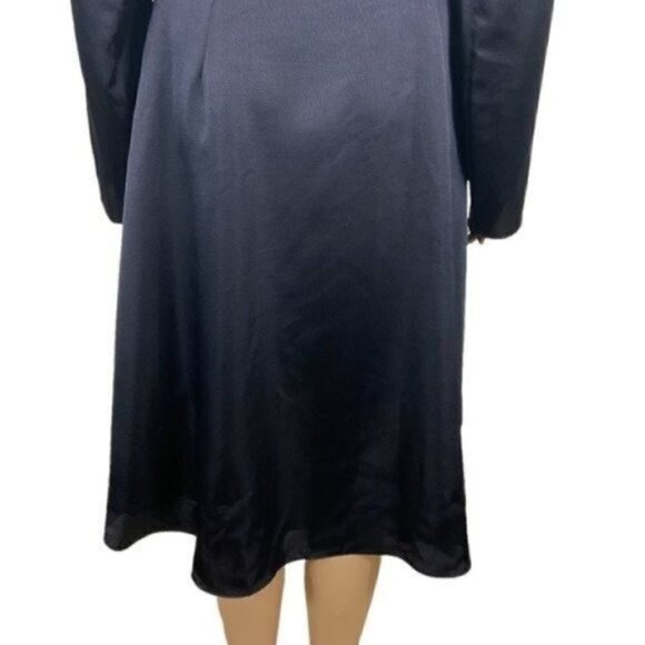 NWT Joie MilTona B Wrap Dress Midnight size Large Wrap front with Self Tie close - Picture 6 of 13
